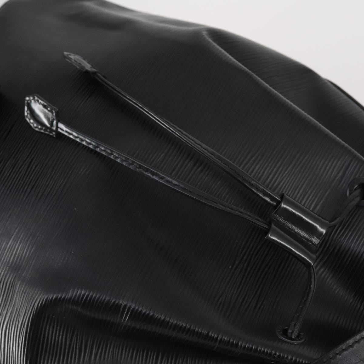 Louis Vuitton Sac a Dos Drawstring Backpack Epi Leather, BLACK, LEATHER, Backpack