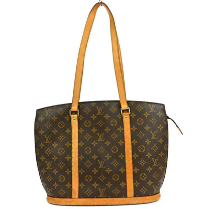 Louis Vuitton Babylone Handbag Monogram Canvas, BROWN, CANVAS, Tote bag