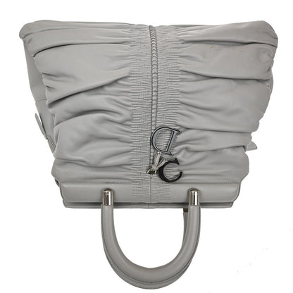 Christian Dior Karenina Tote Lambskin, GRAY, LEATHER, Tote bag