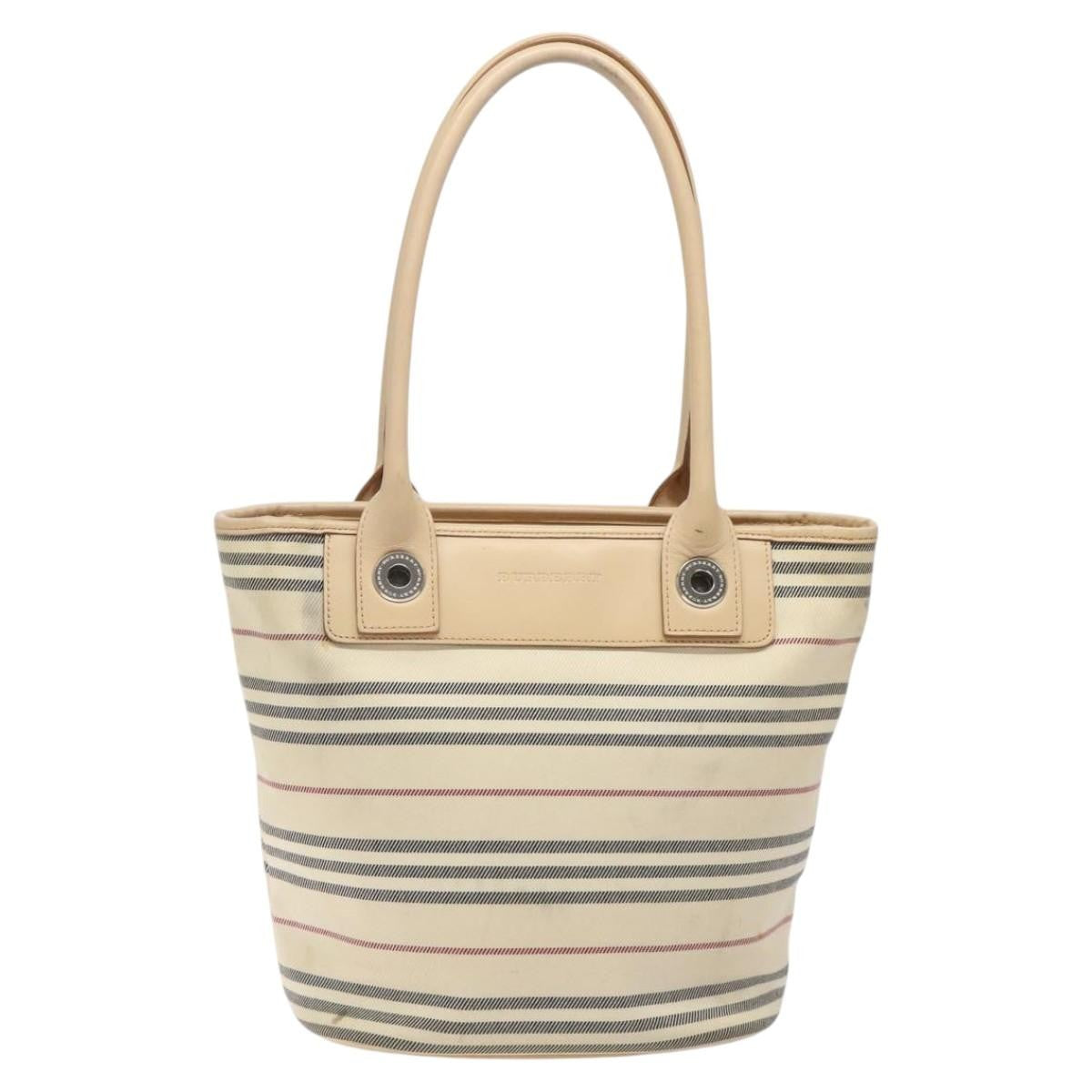 Burberry Nova Check Handbag Nova Check Canvas, BEIGE, CANVAS, Handbag