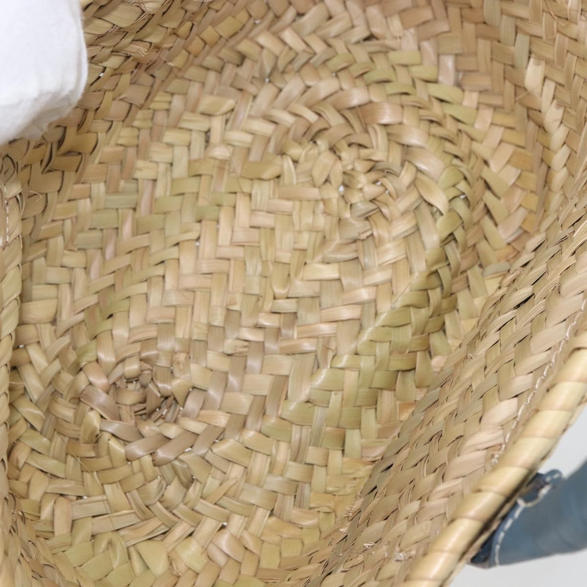 Chloe Marcie Basket Bag Raffia, Beige, Wicker, Tote Bag
