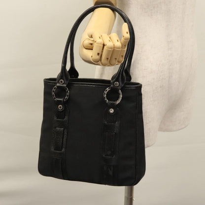 Bvlgari B.Zero1 Logomania Bag Canvas with Leather, BLACK, CANVAS, Handbag