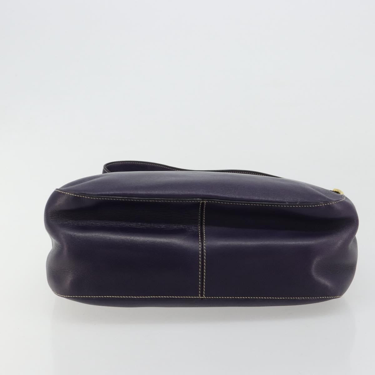 Prada Chain Shoulder Bag Leather, Purple, Leather, Handbag