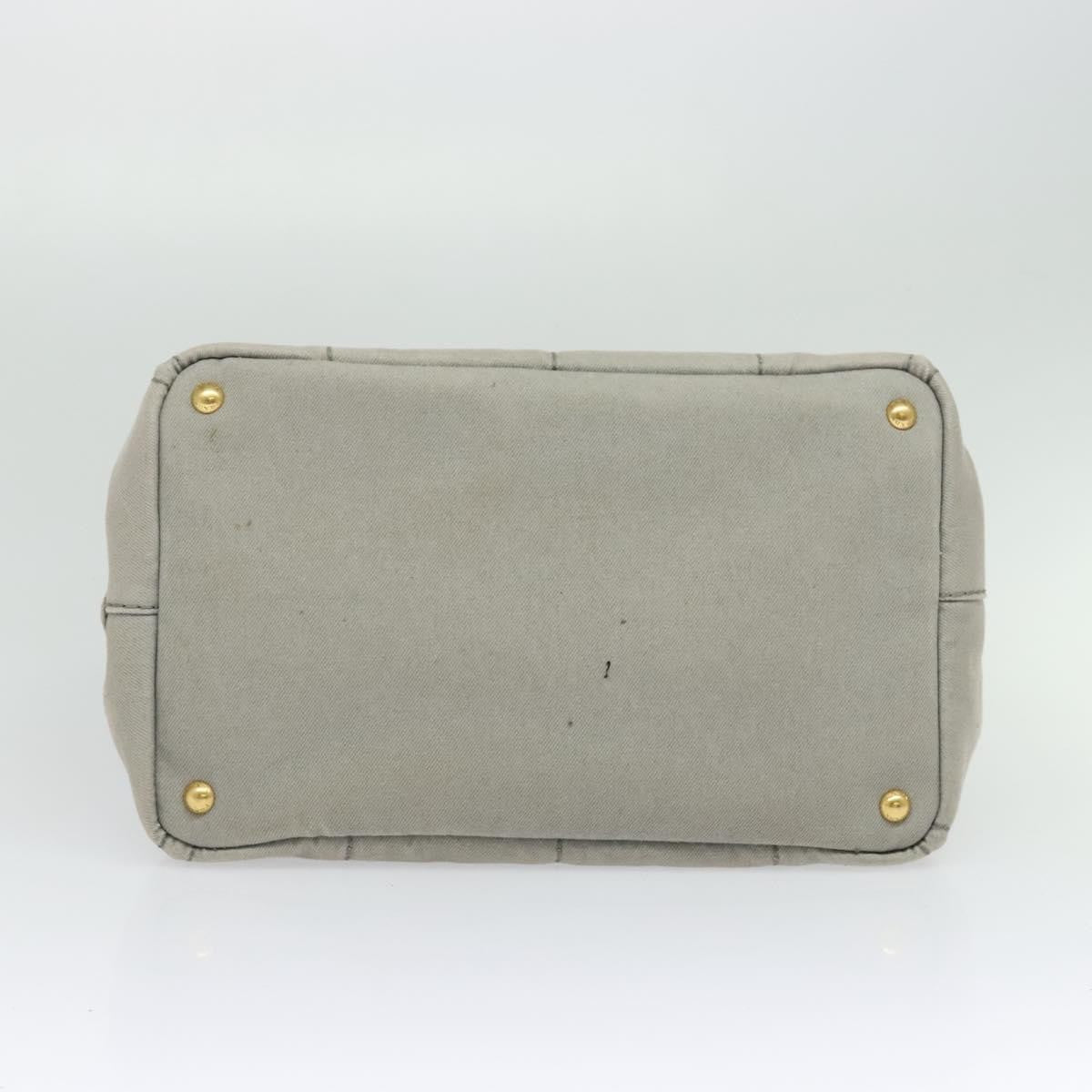 Prada Canapa Tote Canvas, GRAY, CANVAS, Tote bag