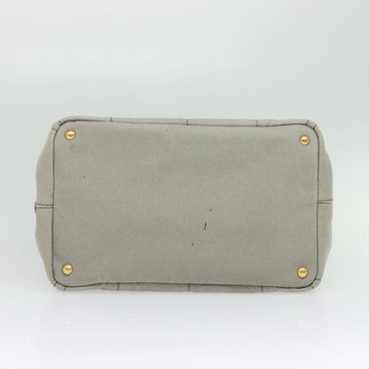 Prada Canapa Tote Canvas, GRAY, CANVAS, Tote bag