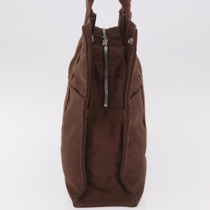 Hermes Fourre Tout Tote Canvas, Brown, Canvas, Tote Bag