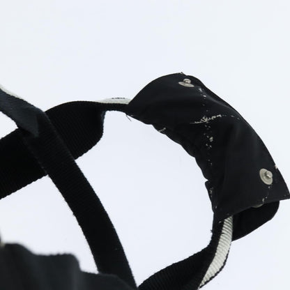 Chanel Travel Line Boston Bag Printed Nylon, BLACK, NYLON, Travel bag