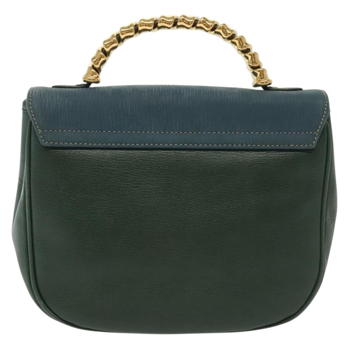 Loewe Vintage Velazquez Top Handle Bag Leather, GREEN, LEATHER, Handbag