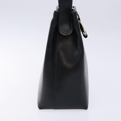 Salvatore Ferragamo Vala Shoulder Bag Leather, NAVY, LEATHER, Shoulder bag