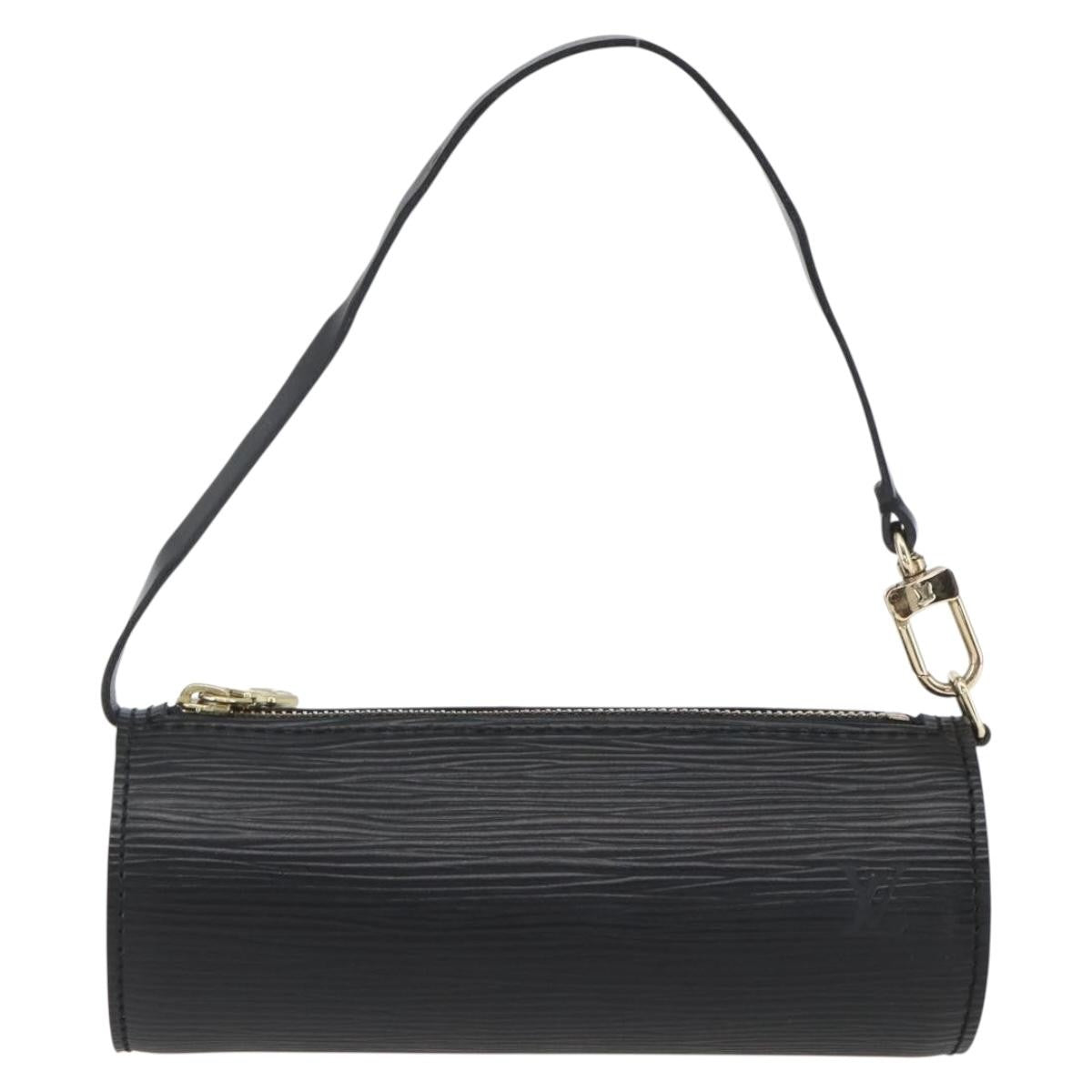 Louis Vuitton Soufflot Pochette Epi Leather, BLACK, LEATHER, Clutche & pouche