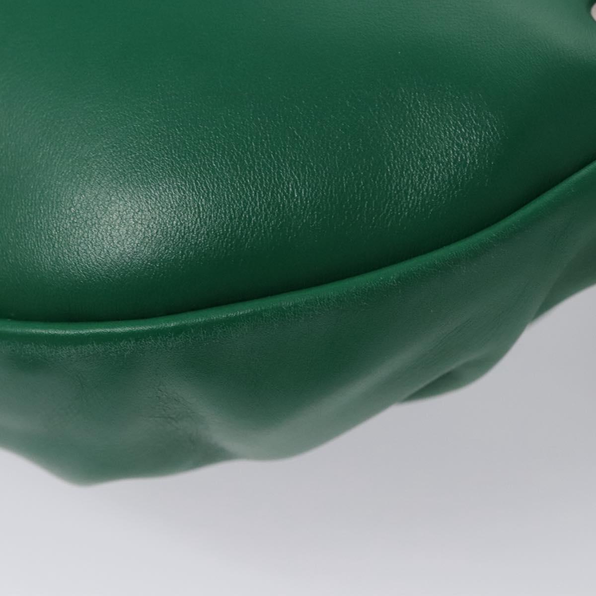 Bottega Veneta The Chain Pouch Leather, GREEN, LEATHER, Clutche & pouche