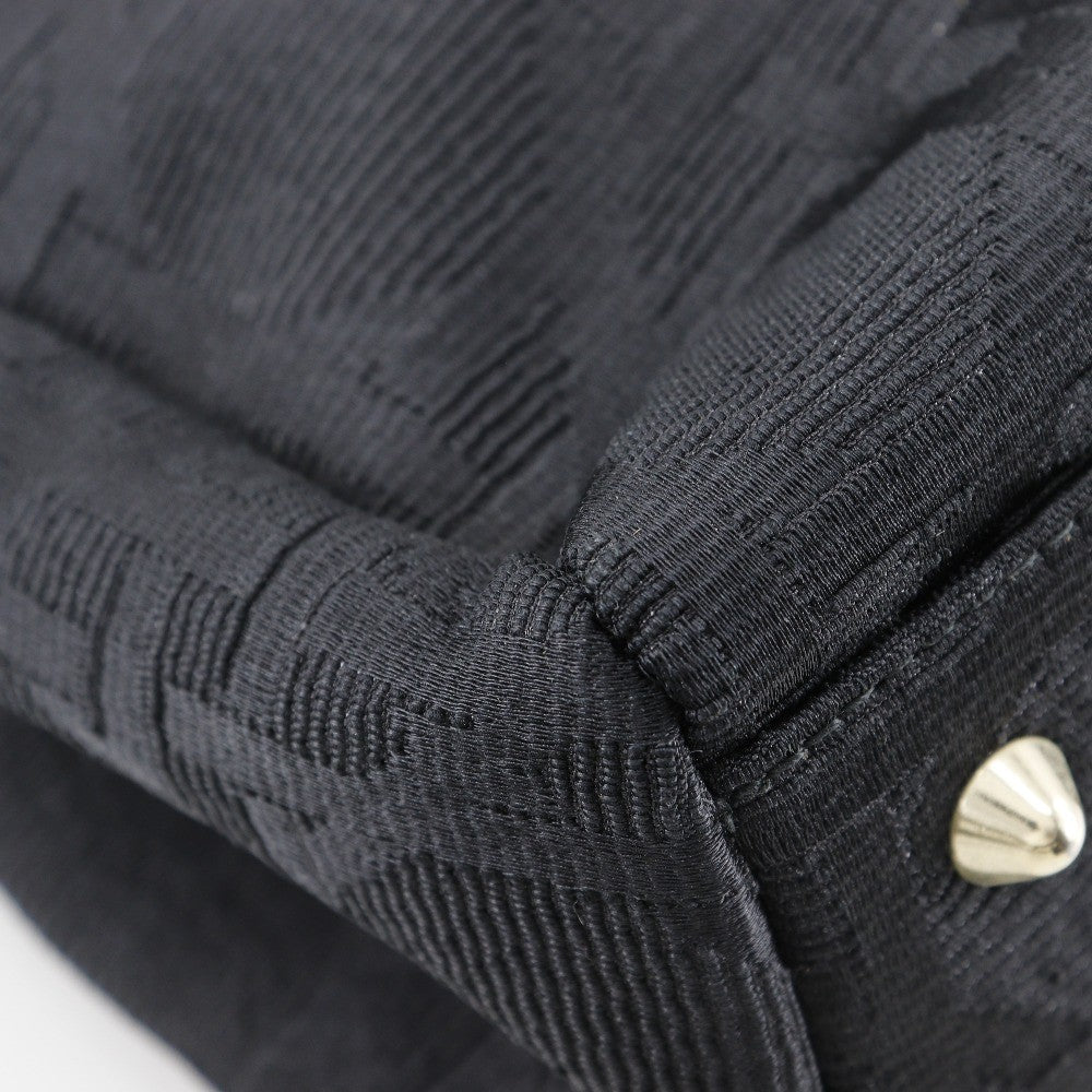 Christian Dior Vintage Lady Dior Bag Cannage Quilt Nylon, BLACK, NYLON, Tote bag