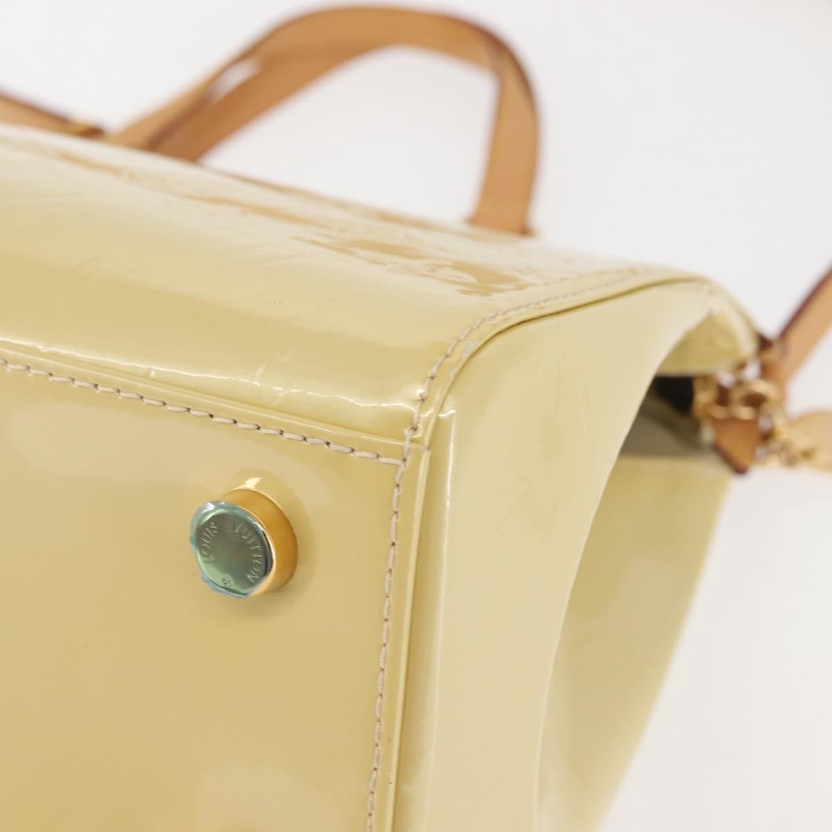 Louis Vuitton Brea Handbag Monogram Vernis, BEIGE, PATENT_LEATHER, Handbag