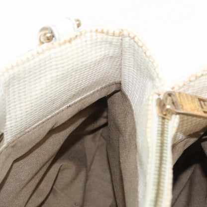 Fendi Mia Tote Canvas, WHITE, CANVAS, Tote bag