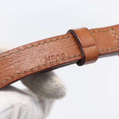 Celine Vintage Macadam Shoulder Bag Canvas and Leather, BROWN, CANVAS, Shoulder bag