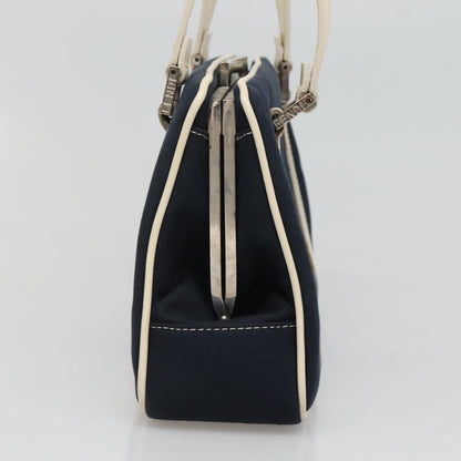 Fendi Vintage Top Handle Bag PVC, NAVY, CANVAS, Handbag