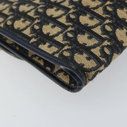 Christian Dior Vintage CD Chain Flap Shoulder Bag Diorissimo Canvas, NAVY, CANVAS, Shoulder bag