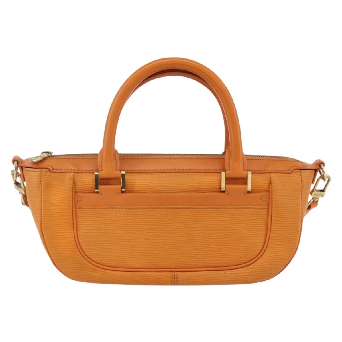 Louis Vuitton Danura Handbag Epi, ORANGE, LEATHER, Handbag
