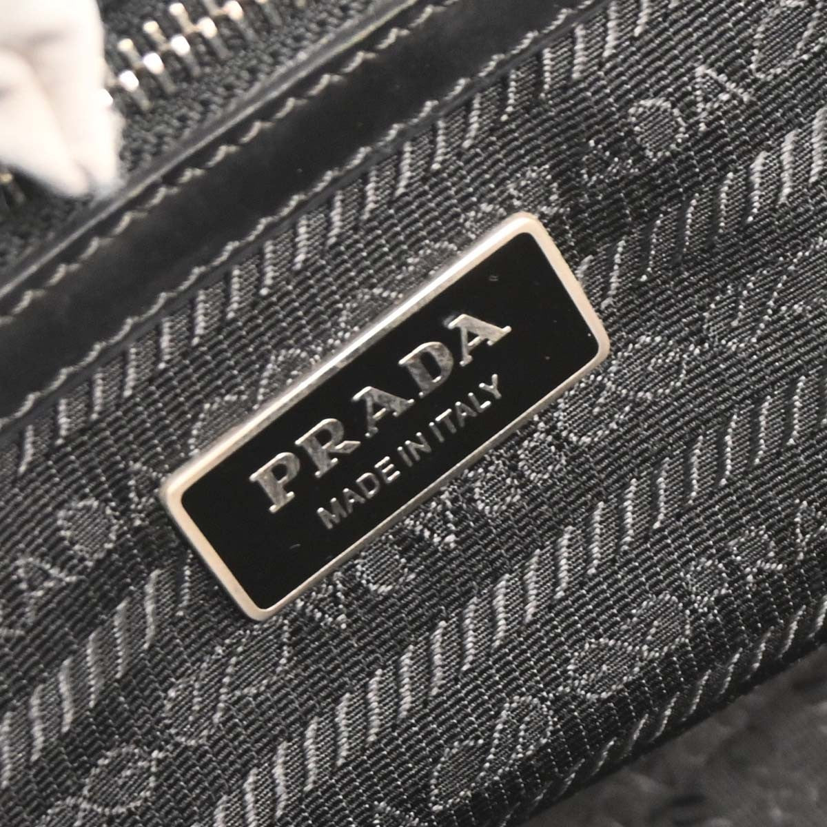 Prada Vintage Shoulder Bag Tessuto, BLACK, NYLON, Shoulder bag