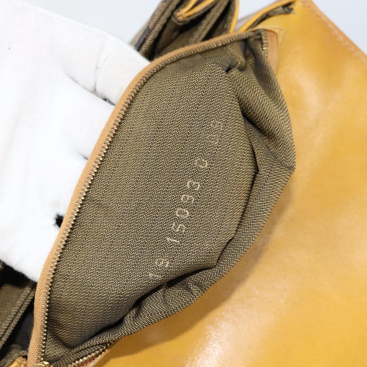 Fendi Vintage Tiger Print Shoulder Bag Canvas, GOLD, CANVAS, Shoulder bag