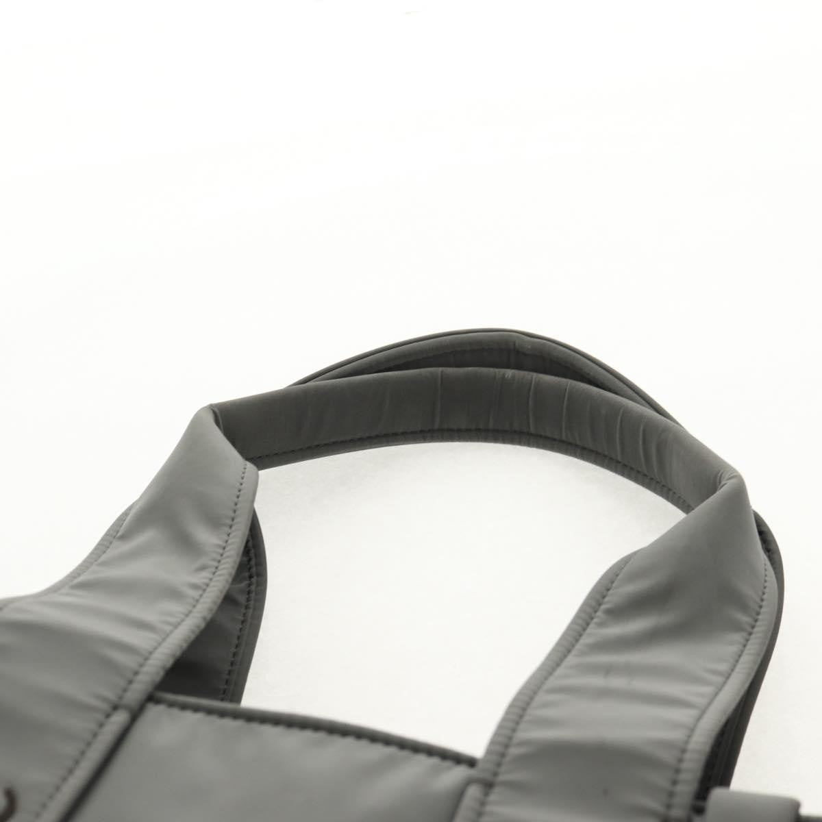 Chloe Woody Tote Recycled Nylon, GRAY, NYLON, Tote bag