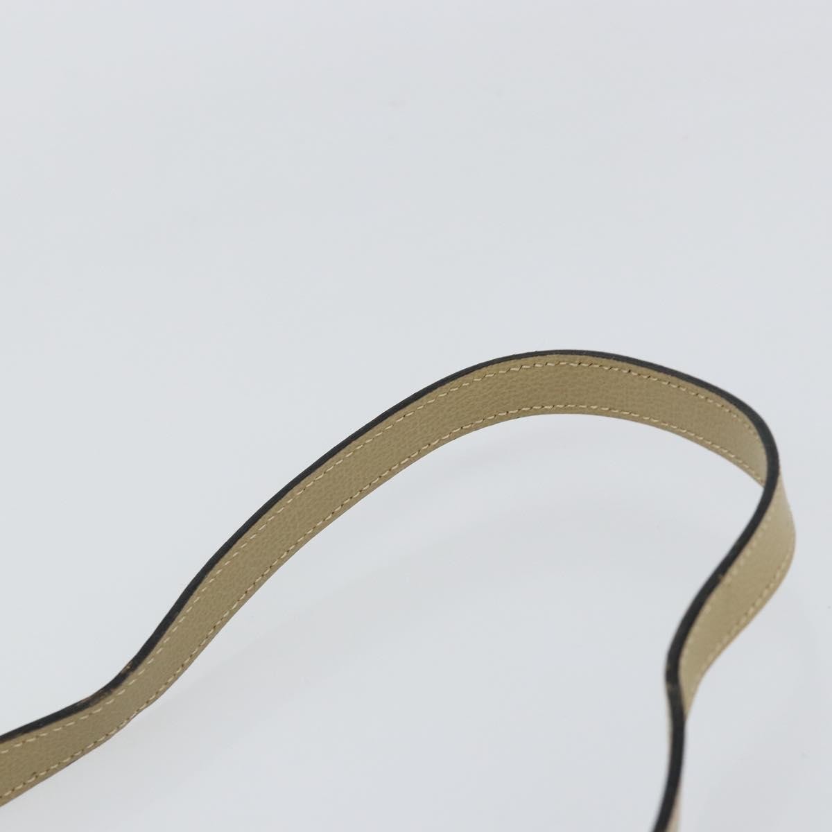 Christian Dior Vintage Shoulder Bag Leather, BEIGE, LEATHER, Shoulder bag