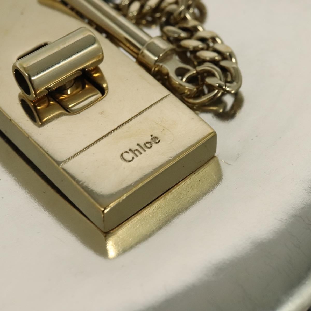 Chloe Drew Shoulder Bag Leather, SILVER, LEATHER, Shoulder bag