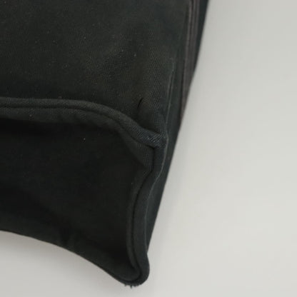 Hermes Fourre Tout Tote Canvas, BLACK, CANVAS, Tote bag