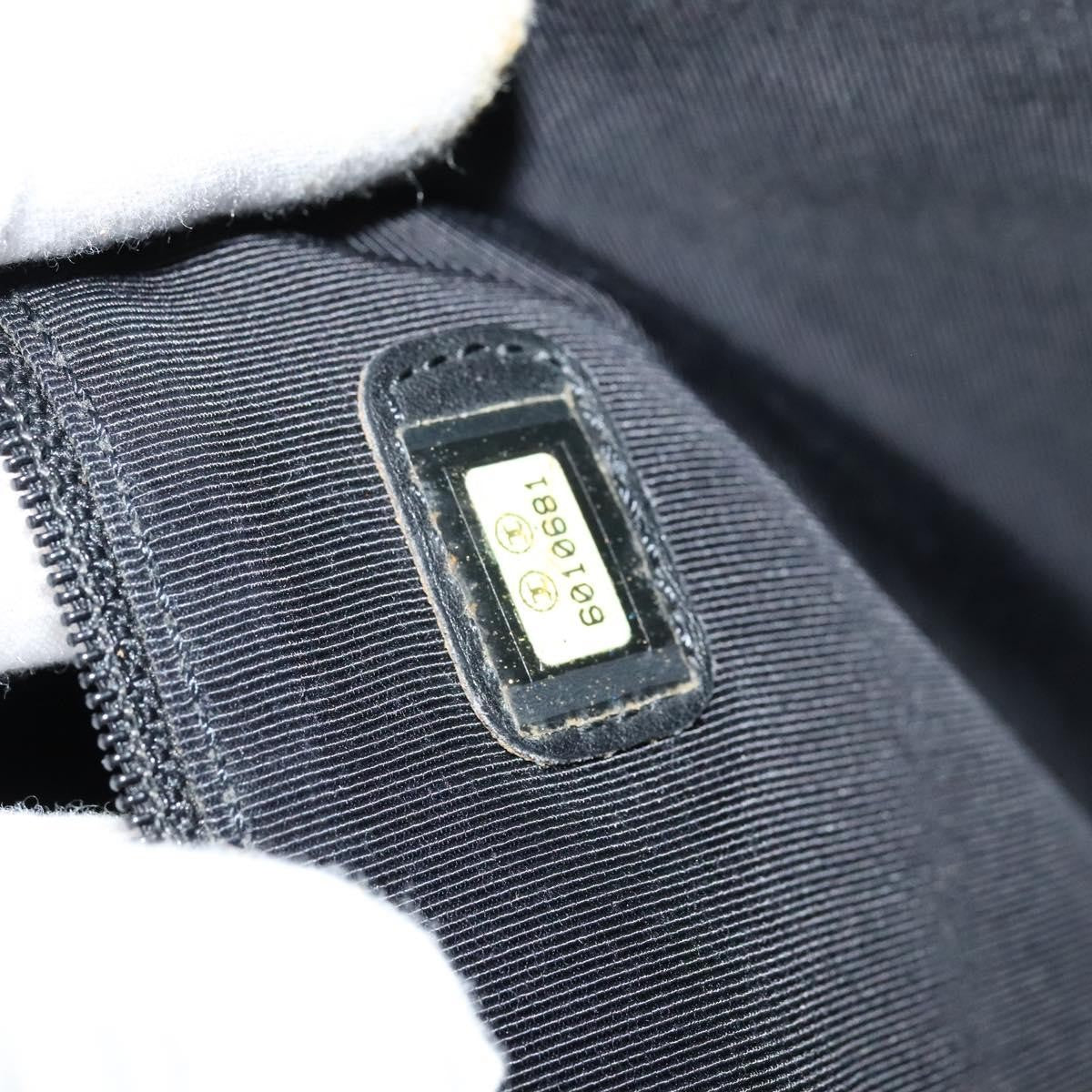 Chanel Vintage Wooden Ring Tote Caviar, BLACK, LEATHER, Tote bag