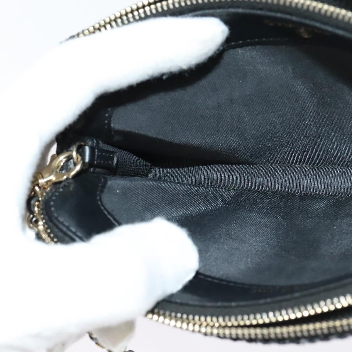 Chanel Deauville Chain wallet Raffia, NAVY, WICKER, Wallets