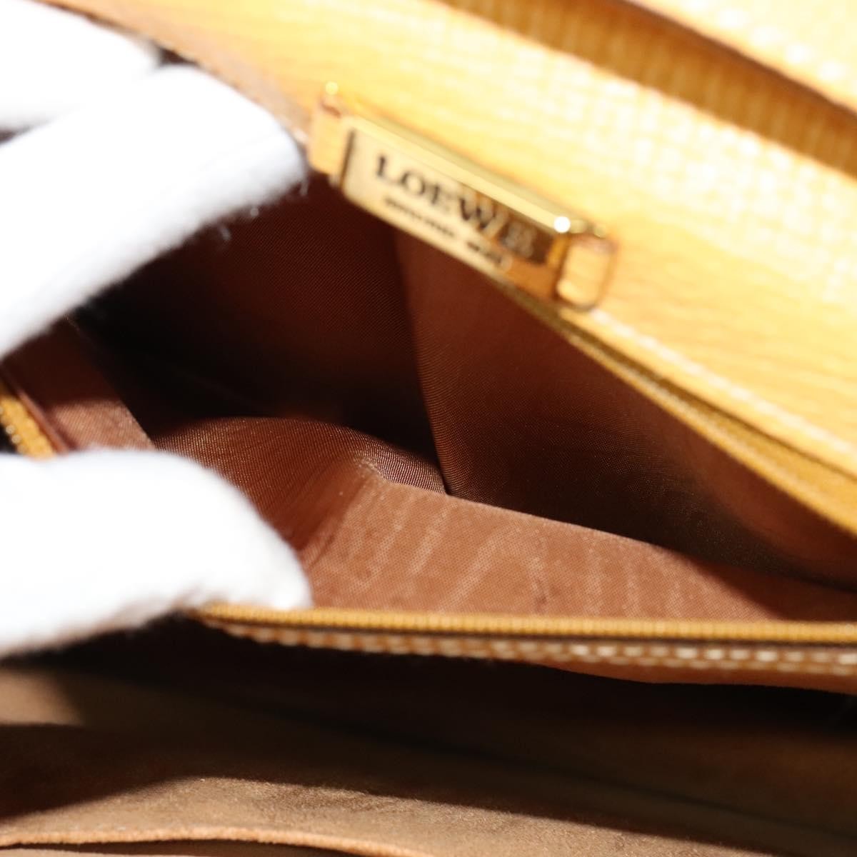 Loewe Barcelona Shoulder Bag Leather, YELLOW, LEATHER, Shoulder bag