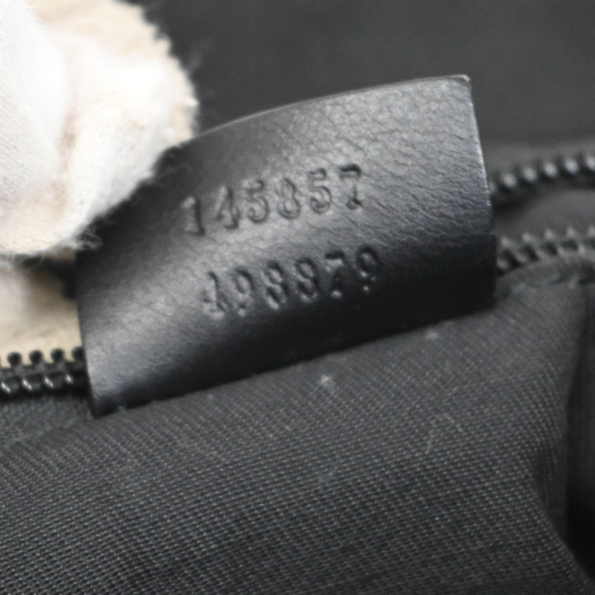 Gucci Zip Messenger Bag GG Canvas with Perforated Leather, BLACK, CANVAS, Shoulder bag