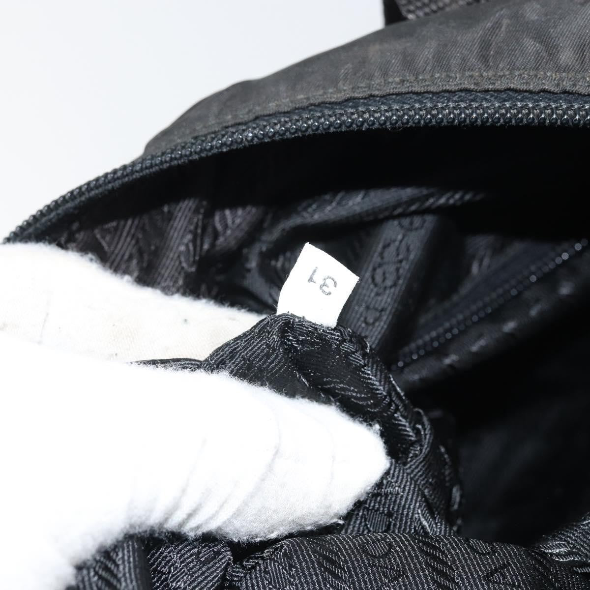 Prada Vintage Zip Tote Tessuto, BLACK, NYLON, Tote bag