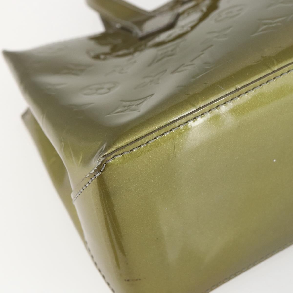 Louis Vuitton Wilshire Handbag Monogram Vernis, GREEN, PATENT_LEATHER, Handbag