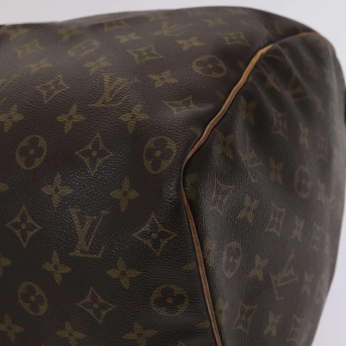 Louis Vuitton Keepall Bag Monogram Canvas, BROWN, CANVAS, Travel bag