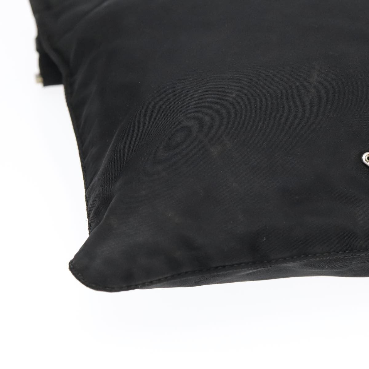 Prada Flat Messenger Bag Tessuto, BLACK, NYLON, Shoulder bag