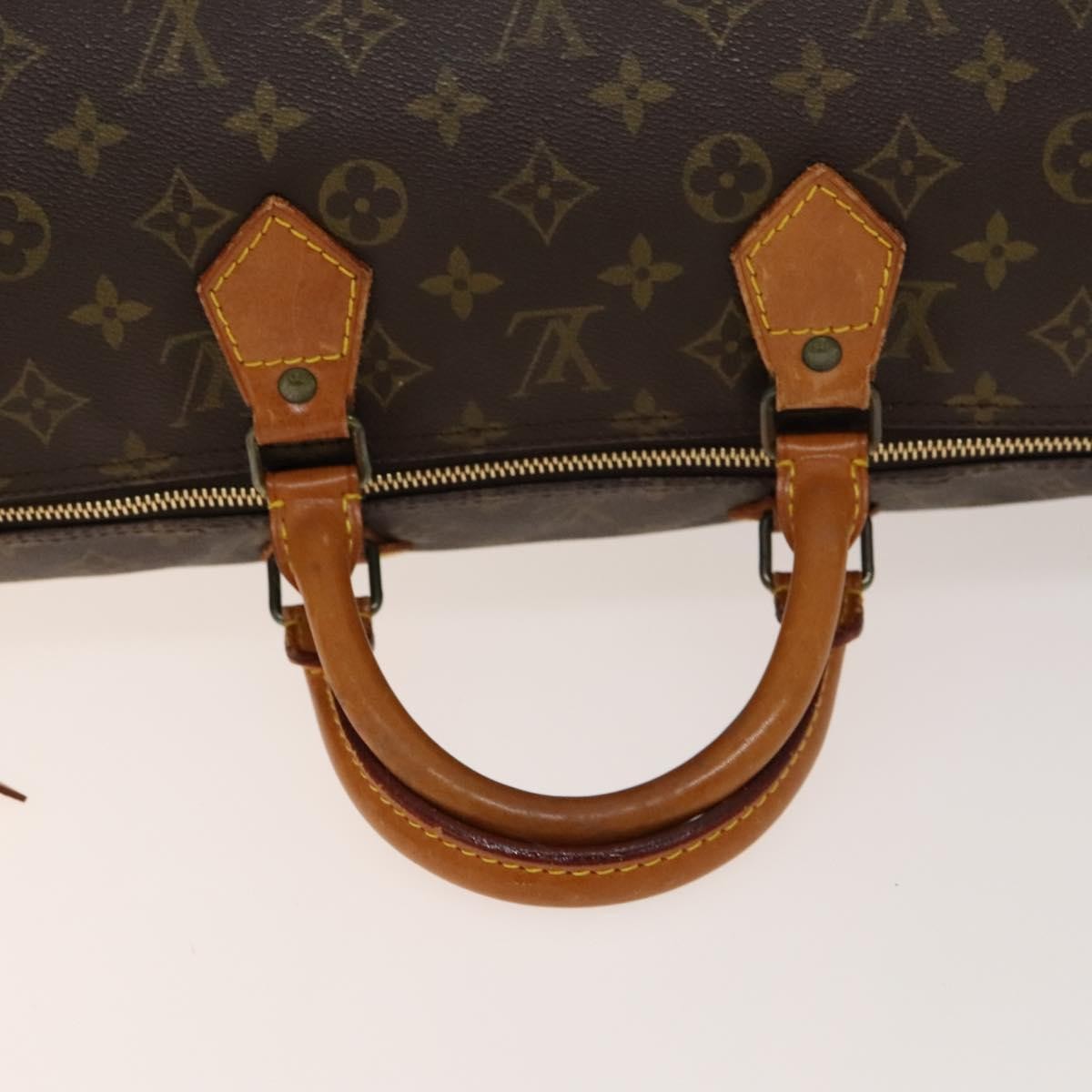 Louis Vuitton Speedy Handbag Monogram Canvas, BROWN, CANVAS, Handbag