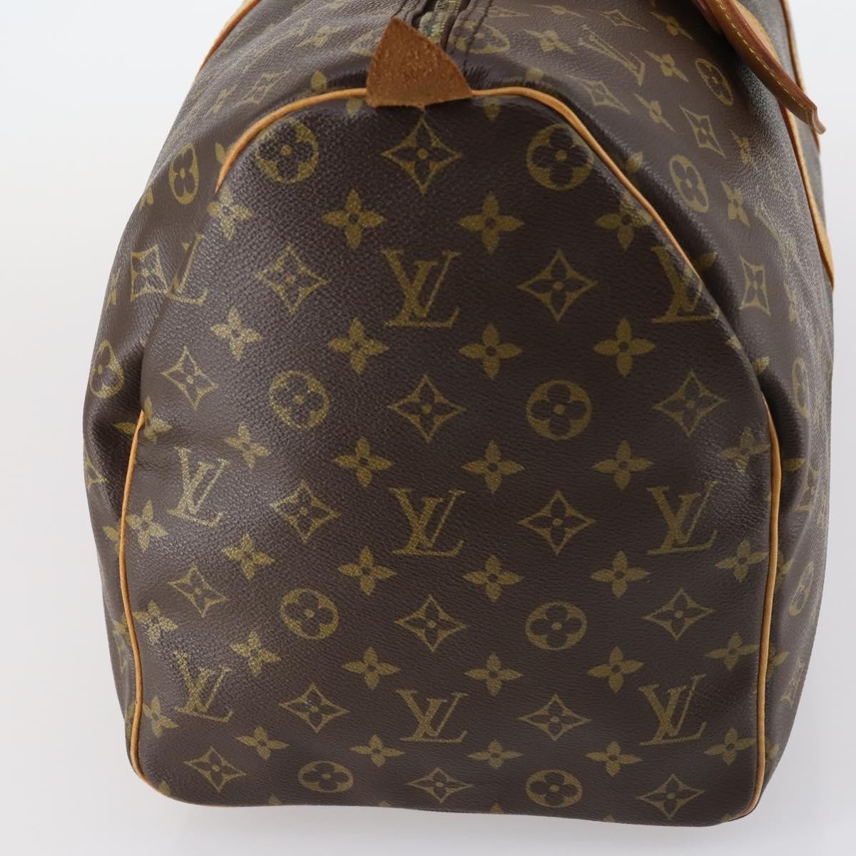 Louis Vuitton Keepall Bag Monogram Canvas, BROWN, CANVAS, Travel bag