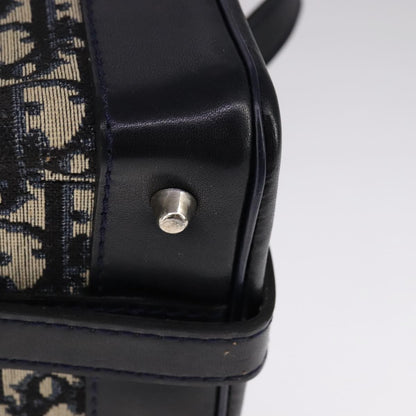 Christian Dior Trotter Oblique canvas et cuir, NAVY, CANVAS, Shoulder bag