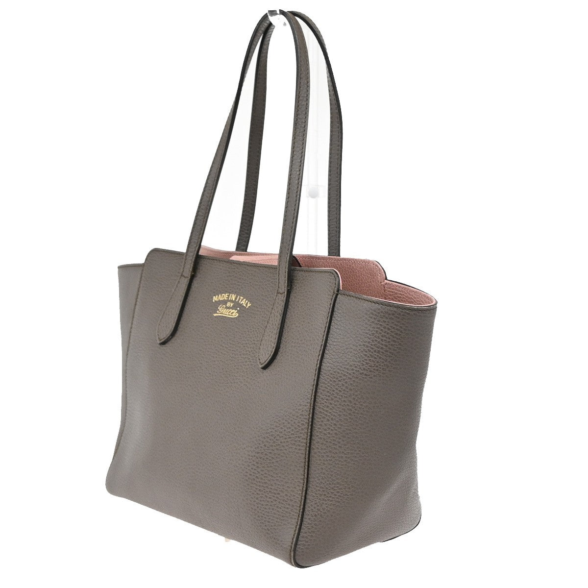 Gucci Swing Tote Leather, BROWN, LEATHER, Tote bag