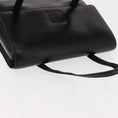 Loewe Anagram handbag Leather, BLACK, LEATHER, Handbag