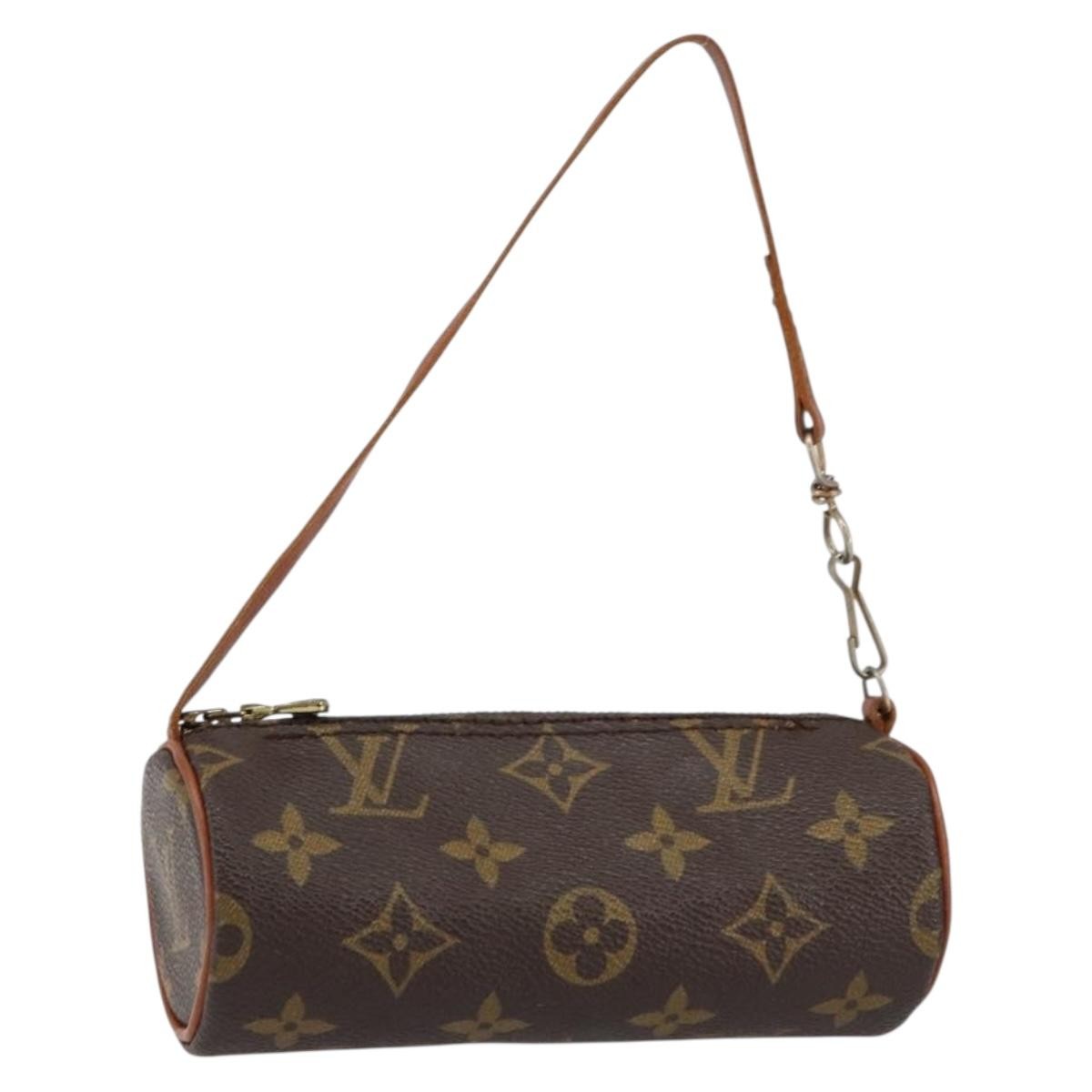 Louis Vuitton Papillon Pochette Monogram Canvas, BROWN, CANVAS, Clutche & pouche