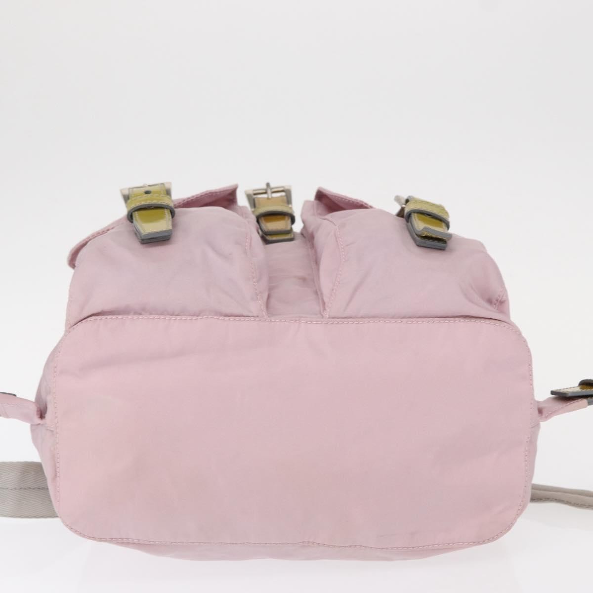 Prada Double Front Pocket Backpack Tessuto, PINK, NYLON, Backpack