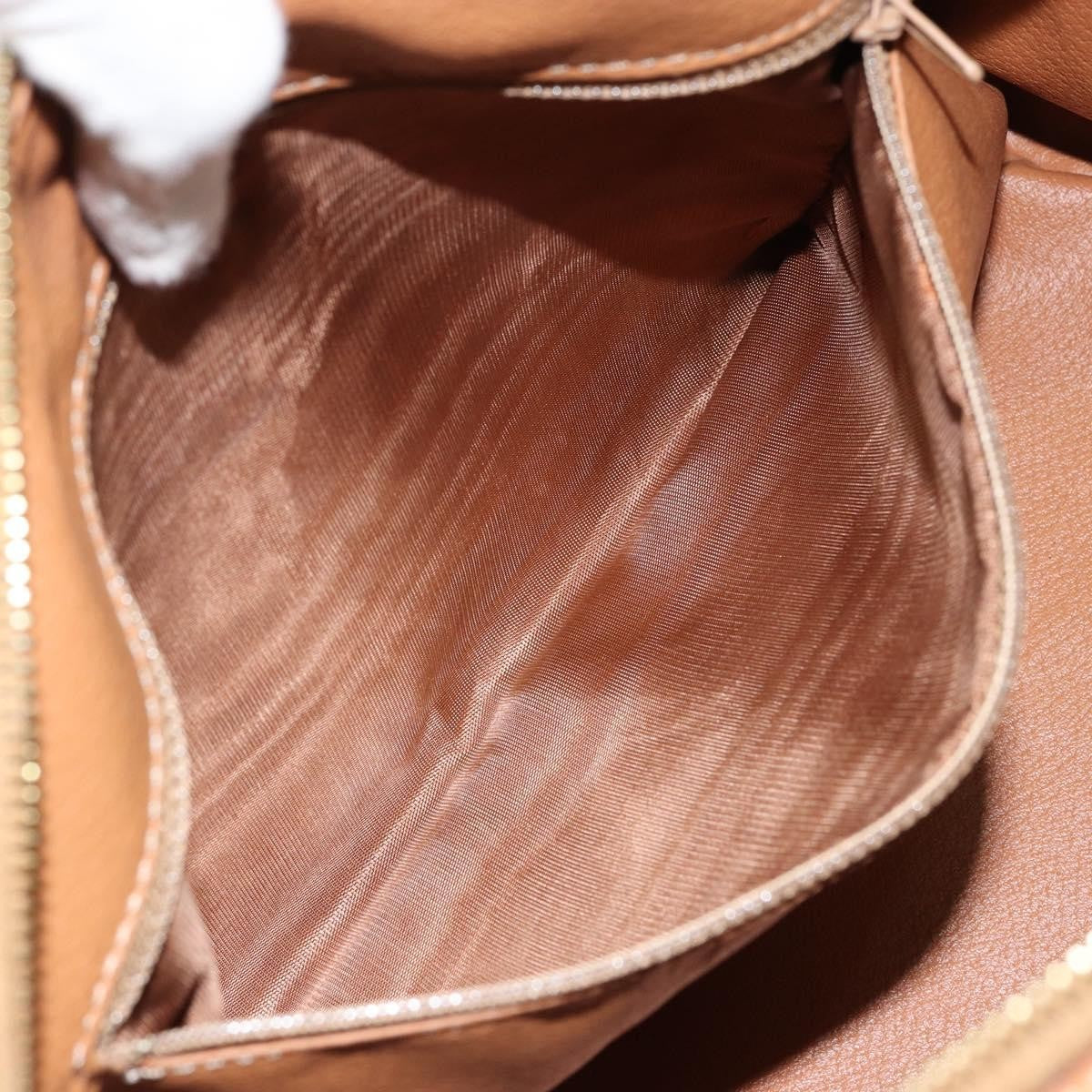 Celine Vintage Duffle Bag Macadam Coated Canvas, BEIGE, CANVAS, Travel bag