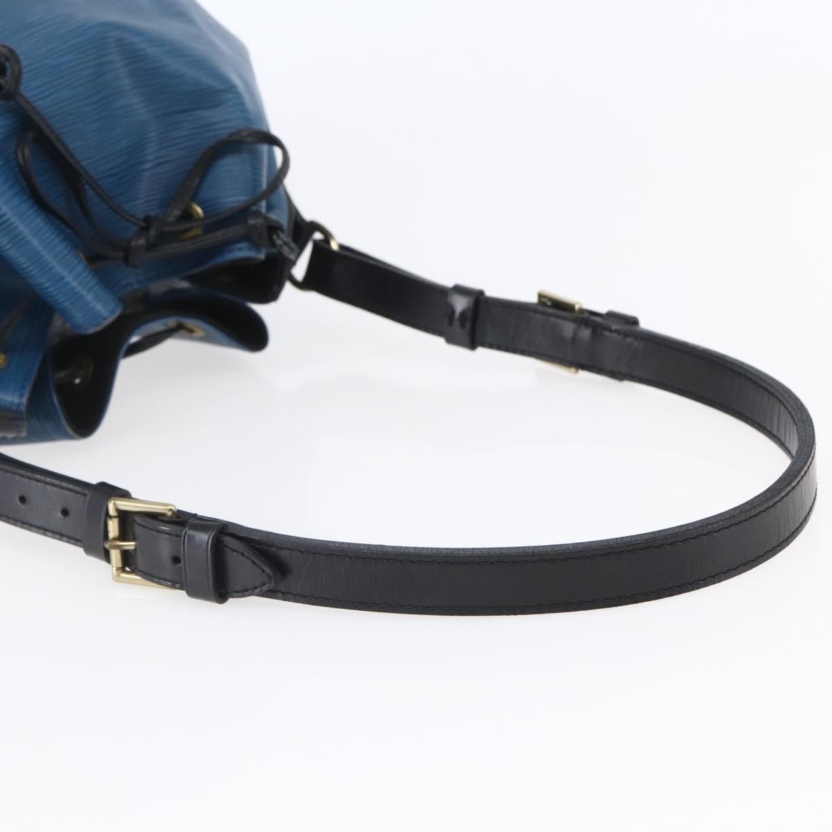 Louis Vuitton Petit Noe Handbag Two Tone Epi Leather, BLACK, LEATHER, Handbag