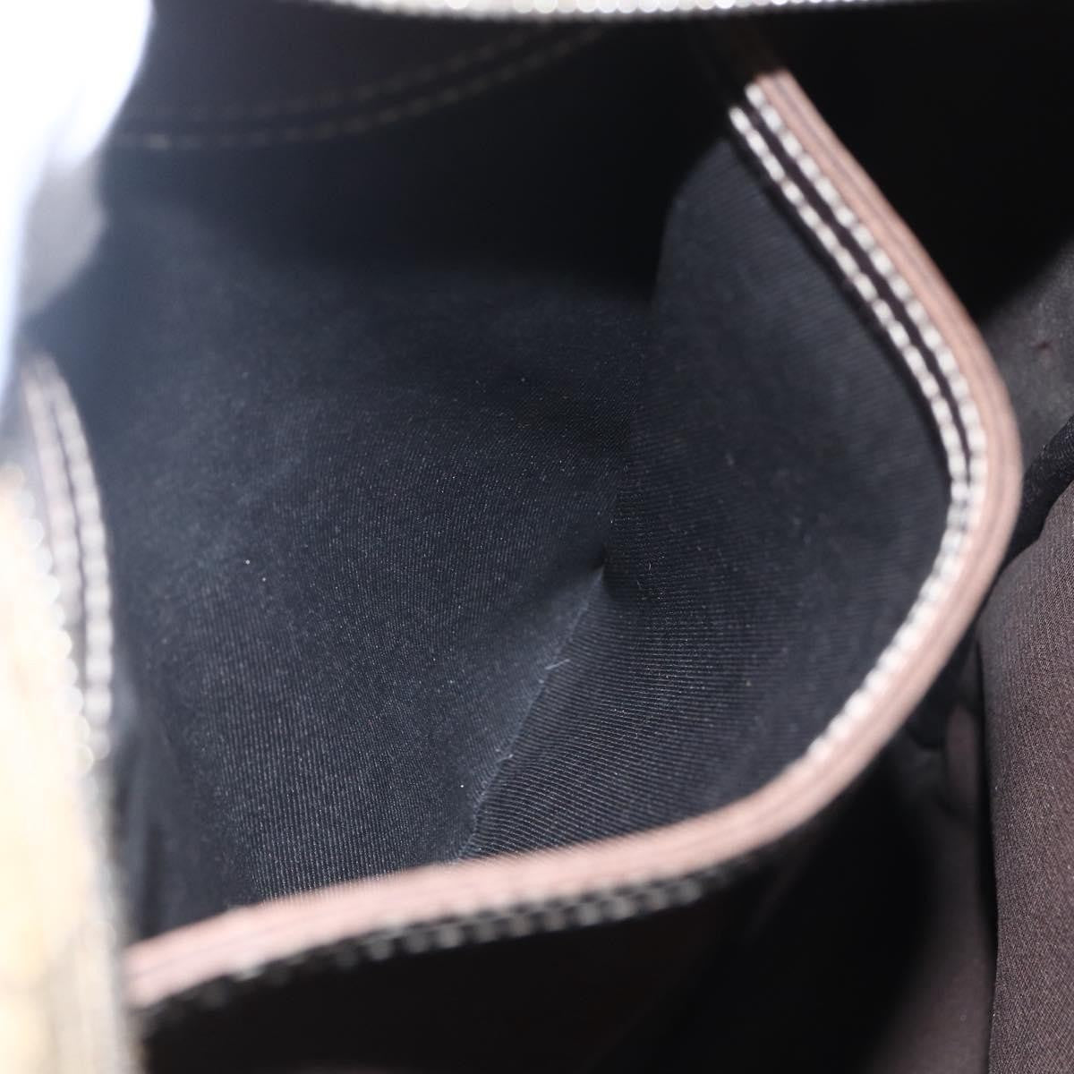 Gucci Front Zip Messenger GG Coated Canvas, BROWN, CANVAS, Shoulder bag