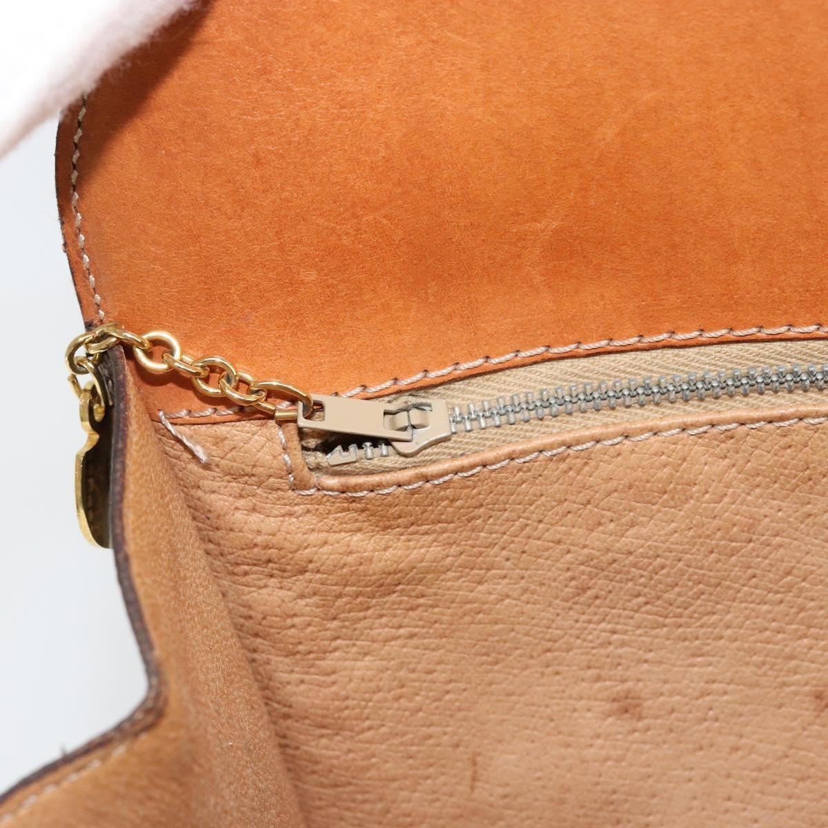 Celine Vintage Macadam Shoulder Bag Canvas, BROWN, PVC, Shoulder bag