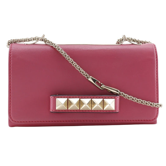Valentino Garavani Va Va Voom Clutch Leather, PINK, LEATHER, Shoulder bag