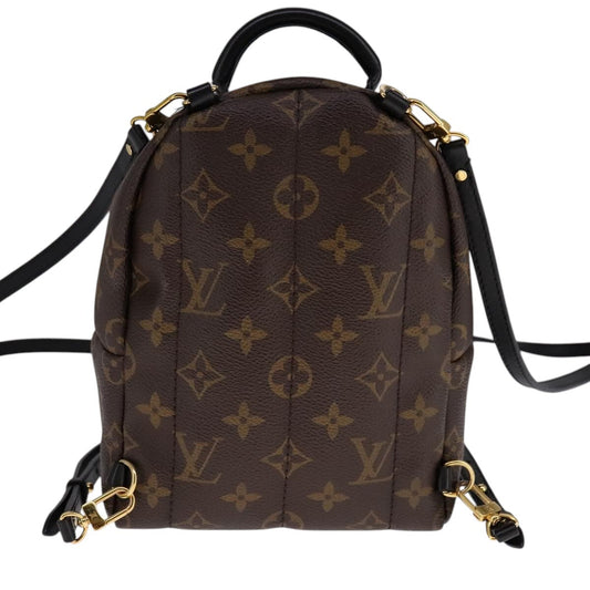 Louis Vuitton Palm Springs Backpack Monogram Canvas, BROWN, CANVAS, Backpack