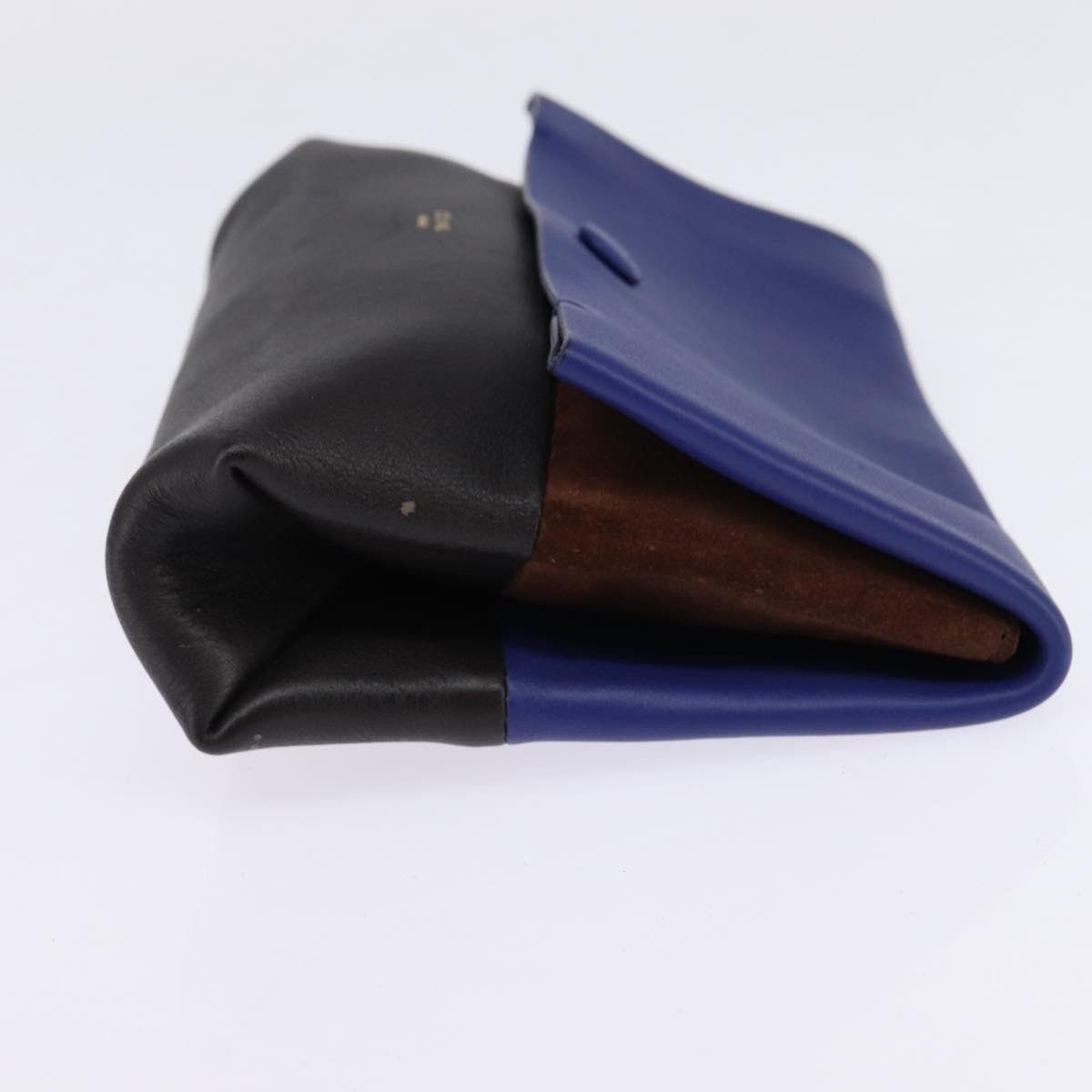 Celine All Soft Bag Leather, BLUE, LEATHER, Handbag